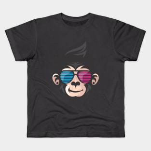 apes with eyeglasses Kids T-Shirt